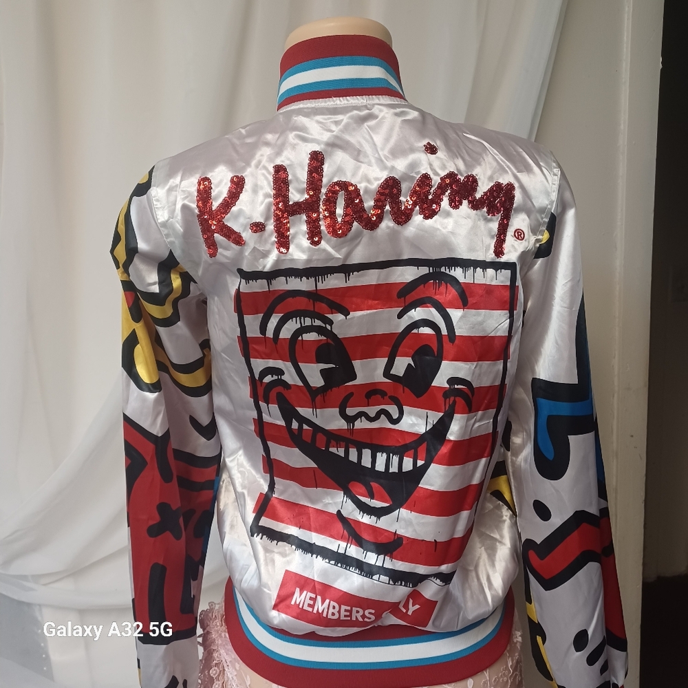 MEMBERS ONLY SIZE S Colorful Graphic Women's Jacket - Picture 7 of 16